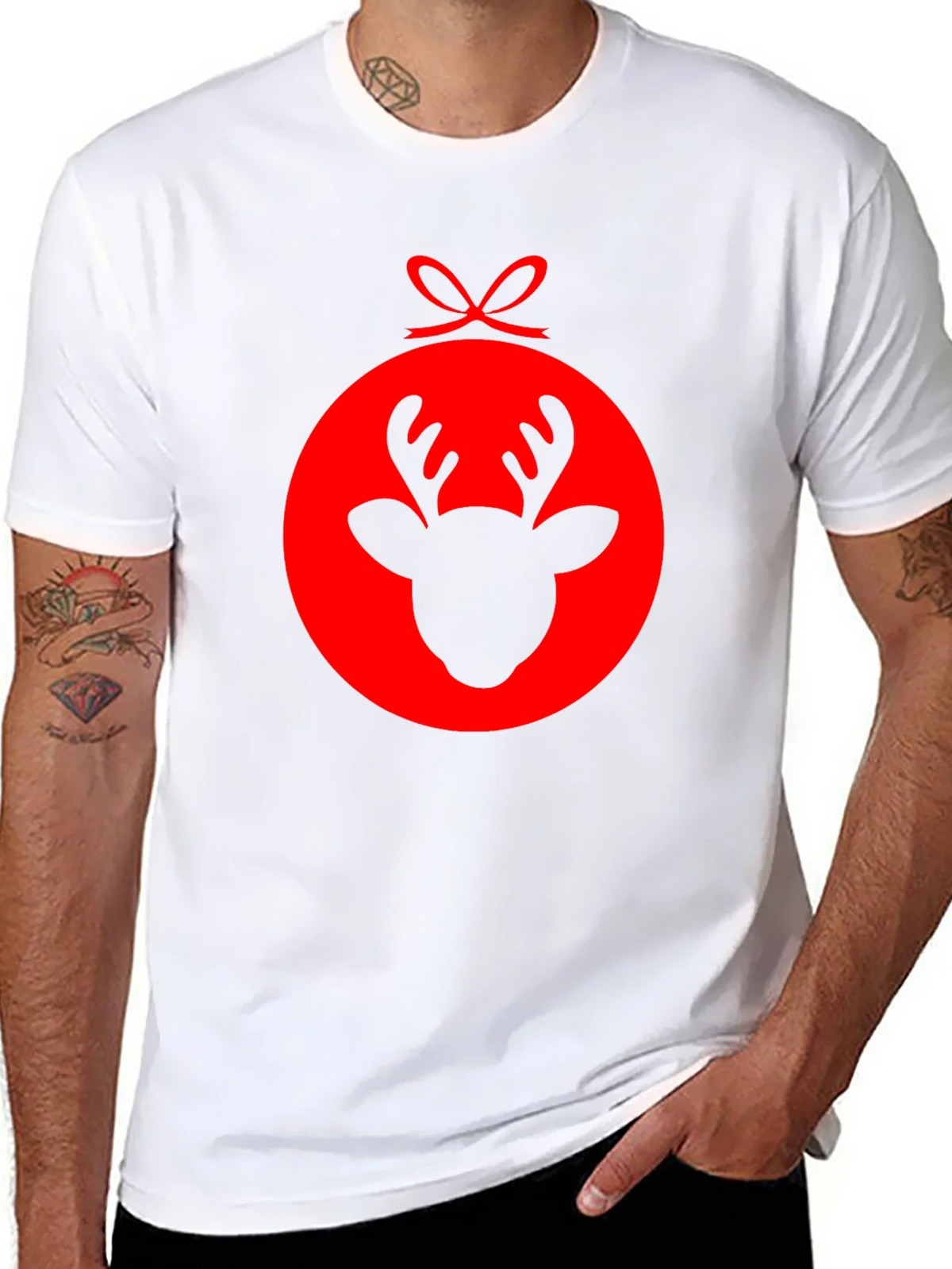 Reindeer Ornament Graphic T-Shirt product image 7