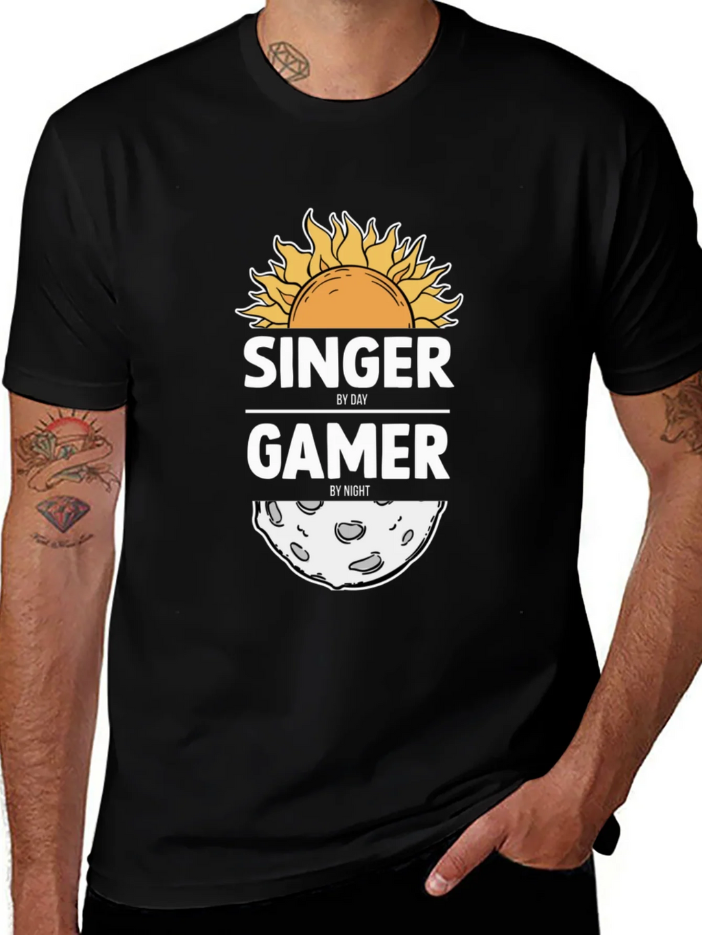 Singer By Day Gamer By Night Graphic Tee product image 1