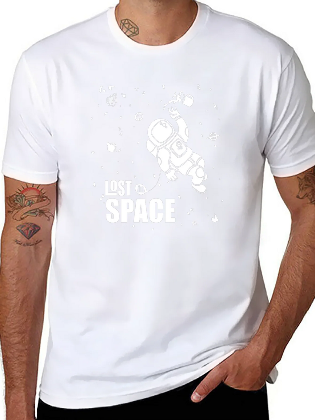 Lost in Space Astronaut Graphic Tee product image 7