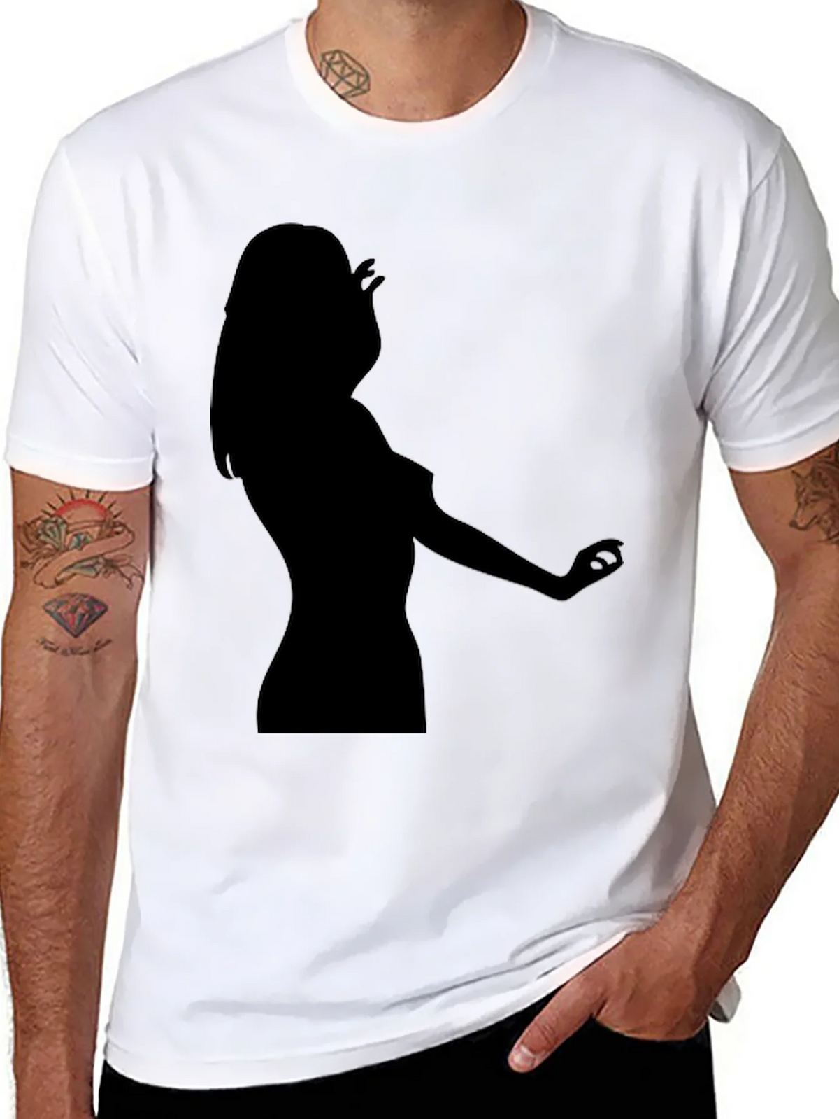 Black Tee - Silhouette Design product image 7