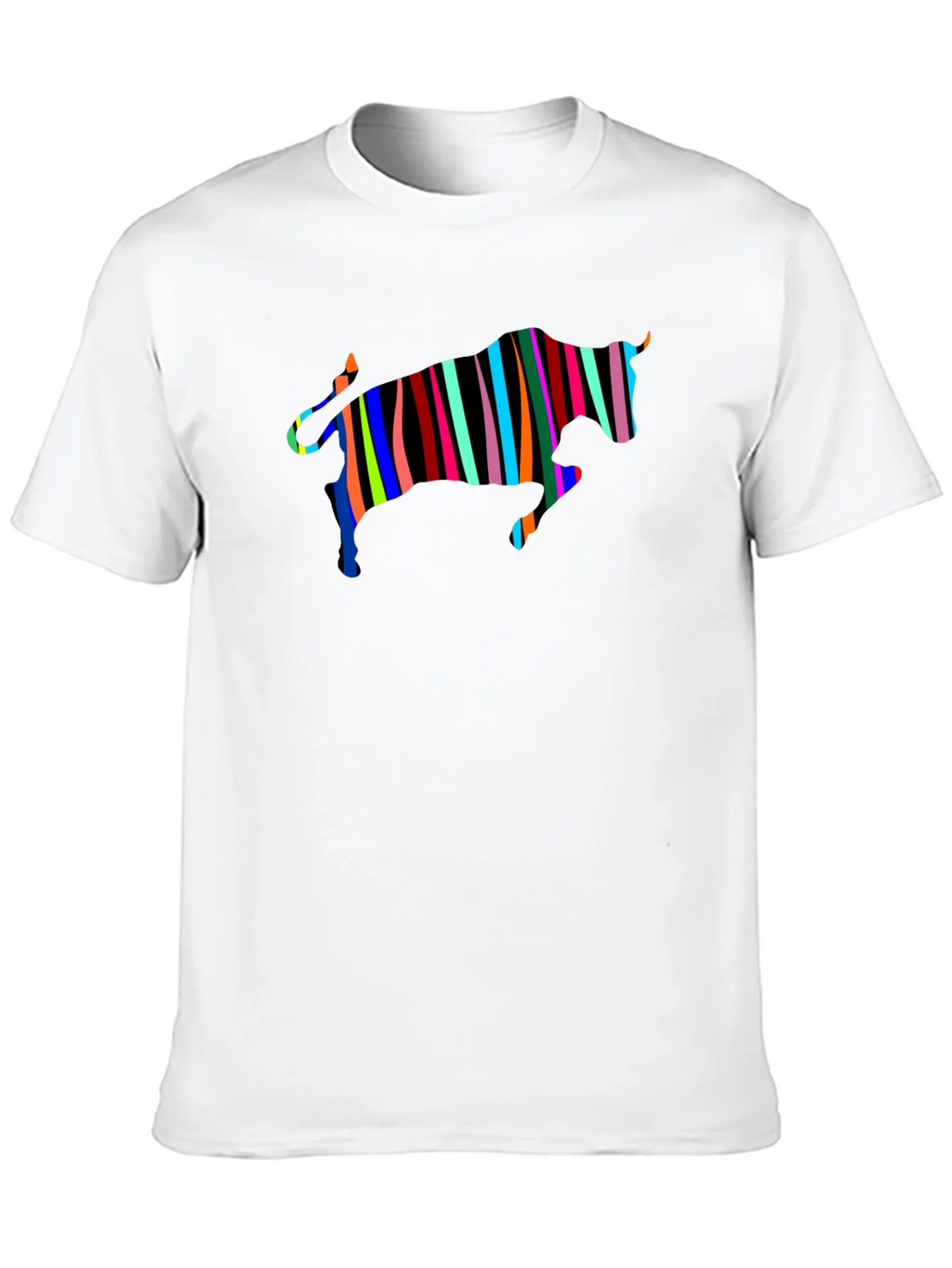Striped Bull Graphic Black Tee product image 7