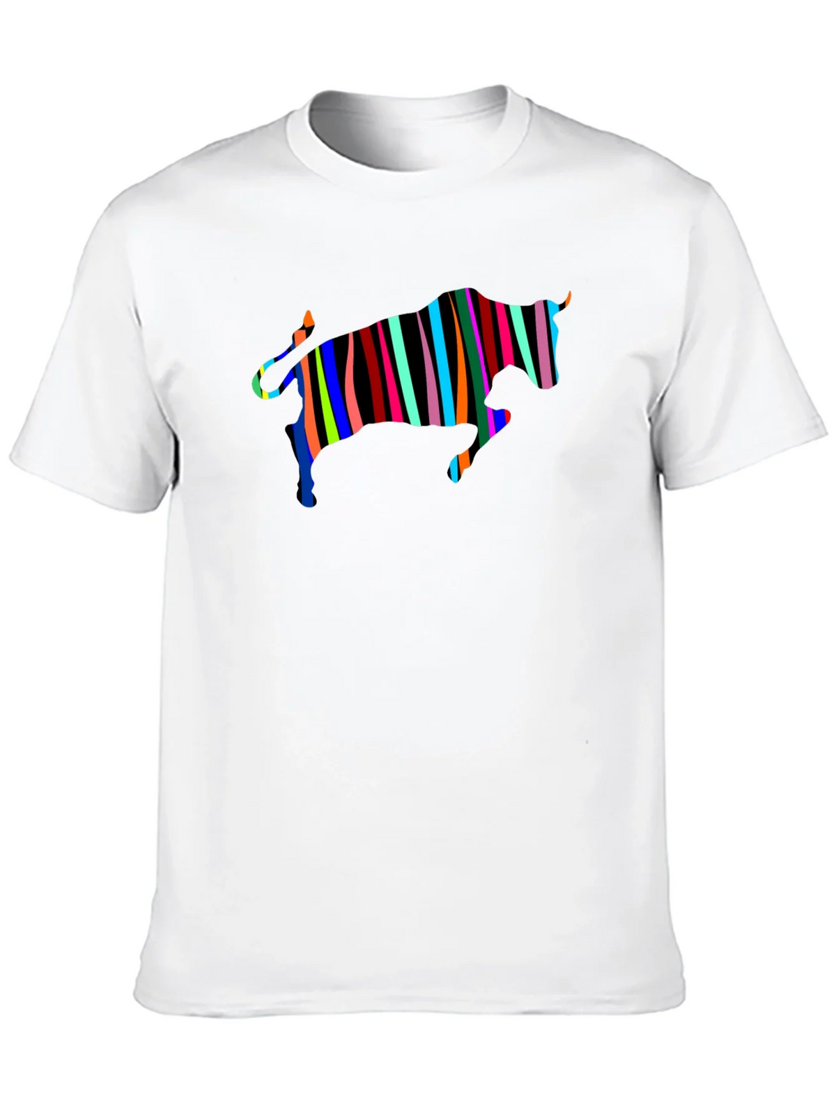 Striped Bull Graphic Black Tee product image 7
