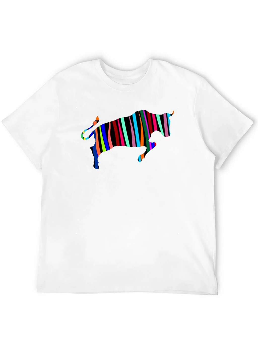 Striped Bull Graphic Black Tee product image 9