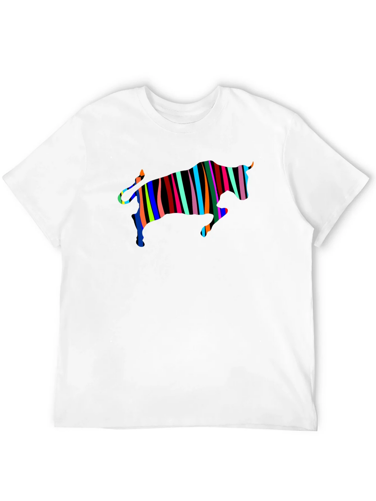 Striped Bull Graphic Black Tee product image 9