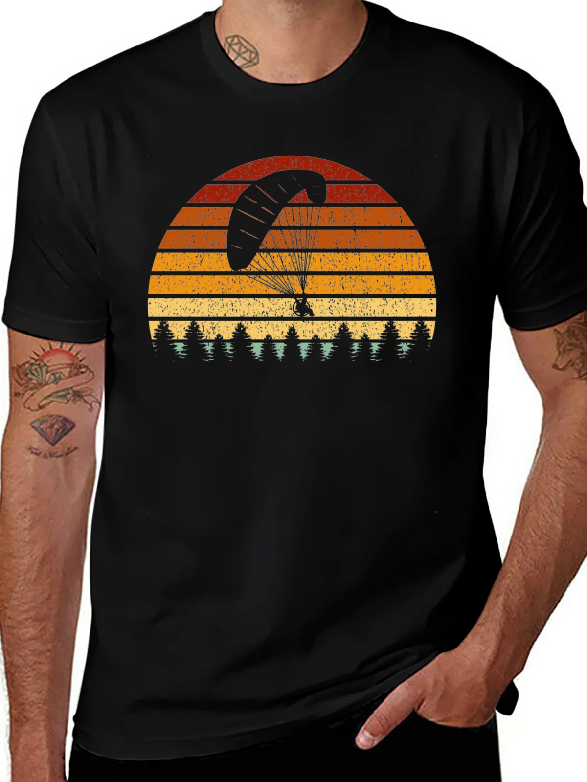 Paragliding Sunset Graphic Tee - Adventure Ready! product image 1