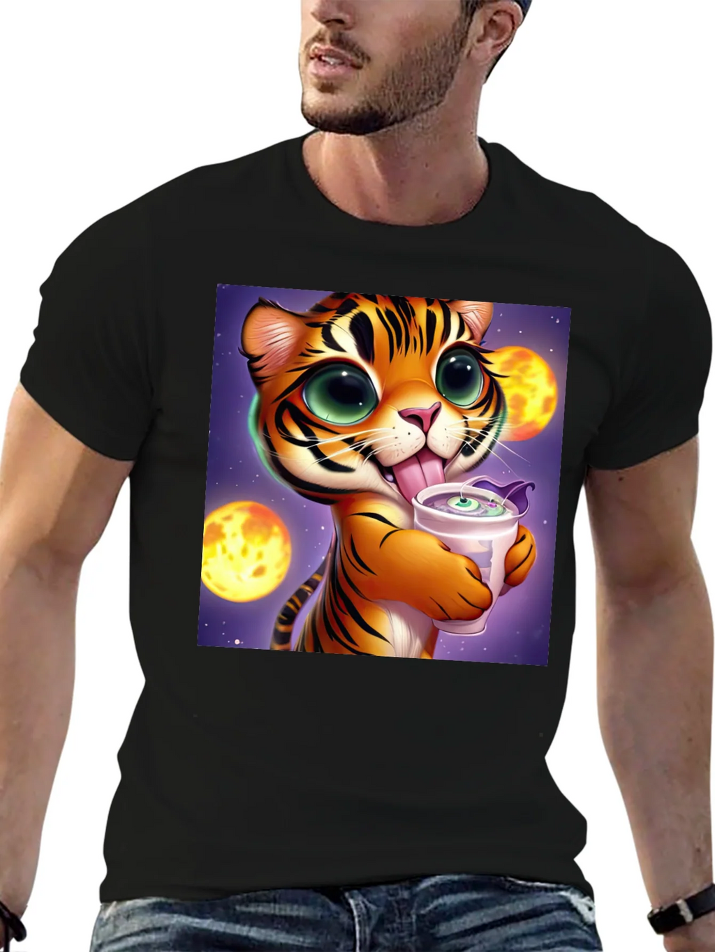 Cute Cartoon Tiger Graphic Tee - Soft Cotton Blend product image 6