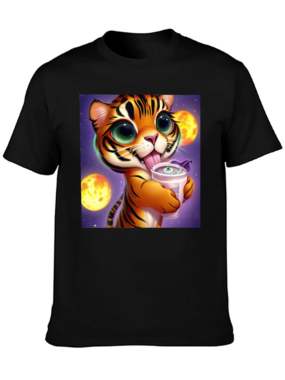 Cute Cartoon Tiger Graphic Tee - Soft Cotton Blend product image 3
