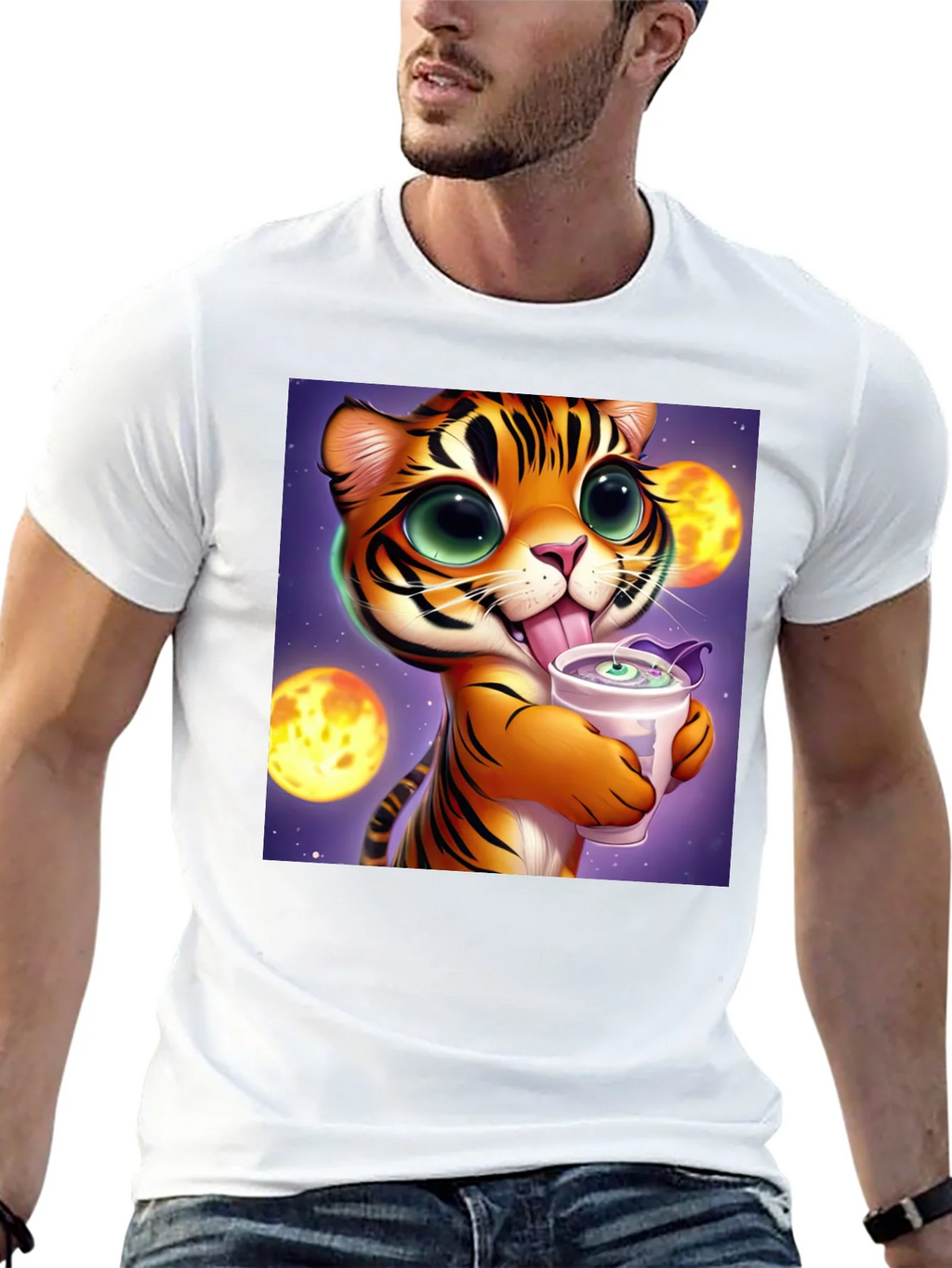 Cute Cartoon Tiger Graphic Tee - Soft Cotton Blend product image 11