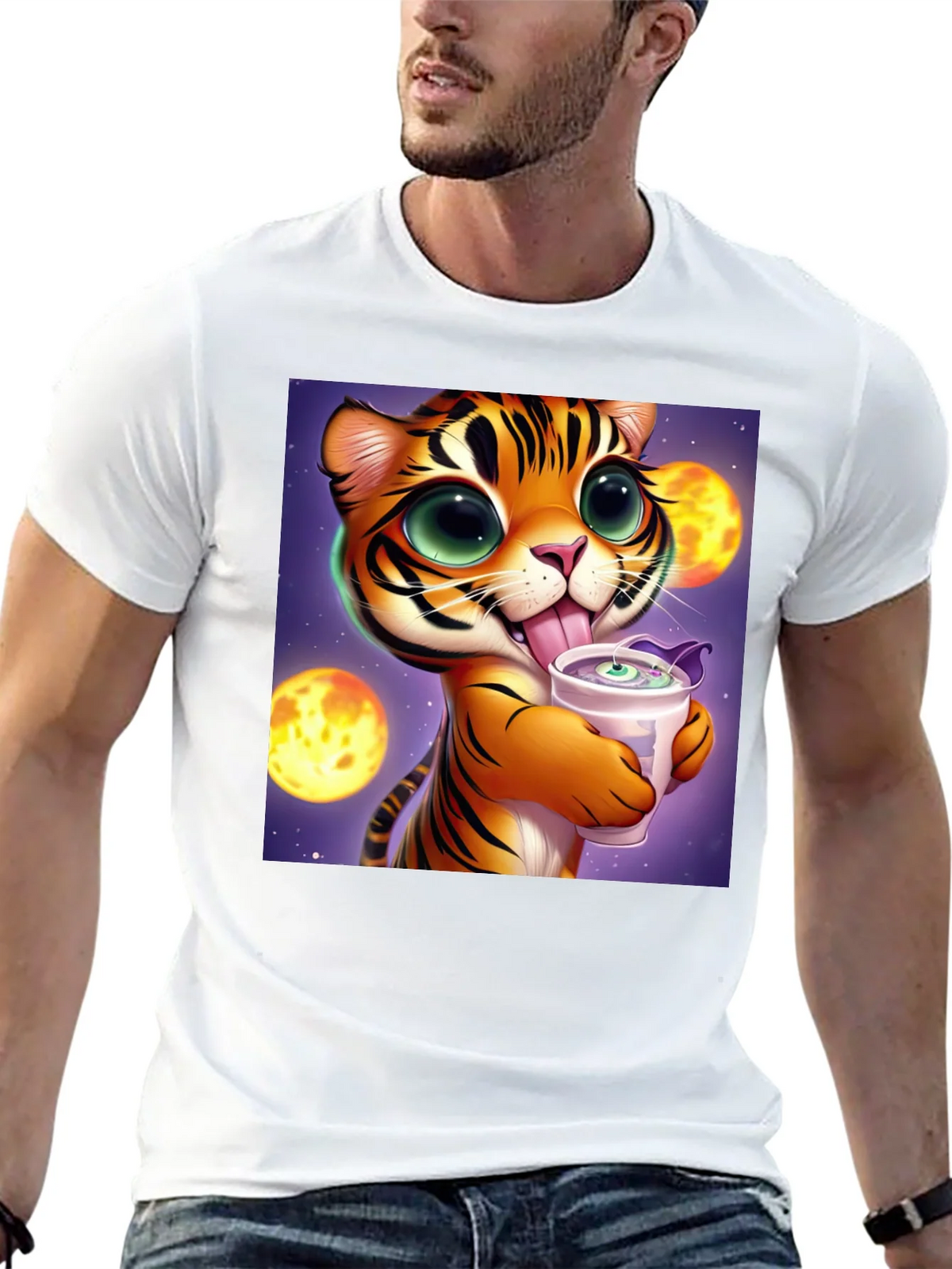 Cute Cartoon Tiger Graphic Tee - Soft Cotton Blend product image 11