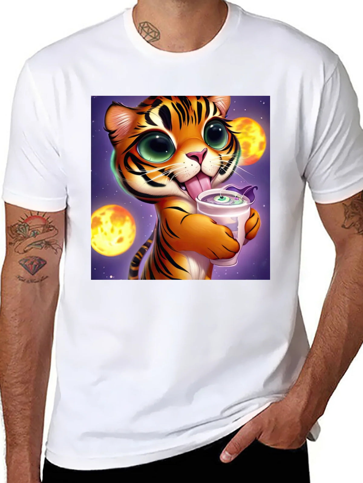 Cute Cartoon Tiger Graphic Tee - Soft Cotton Blend product image 7