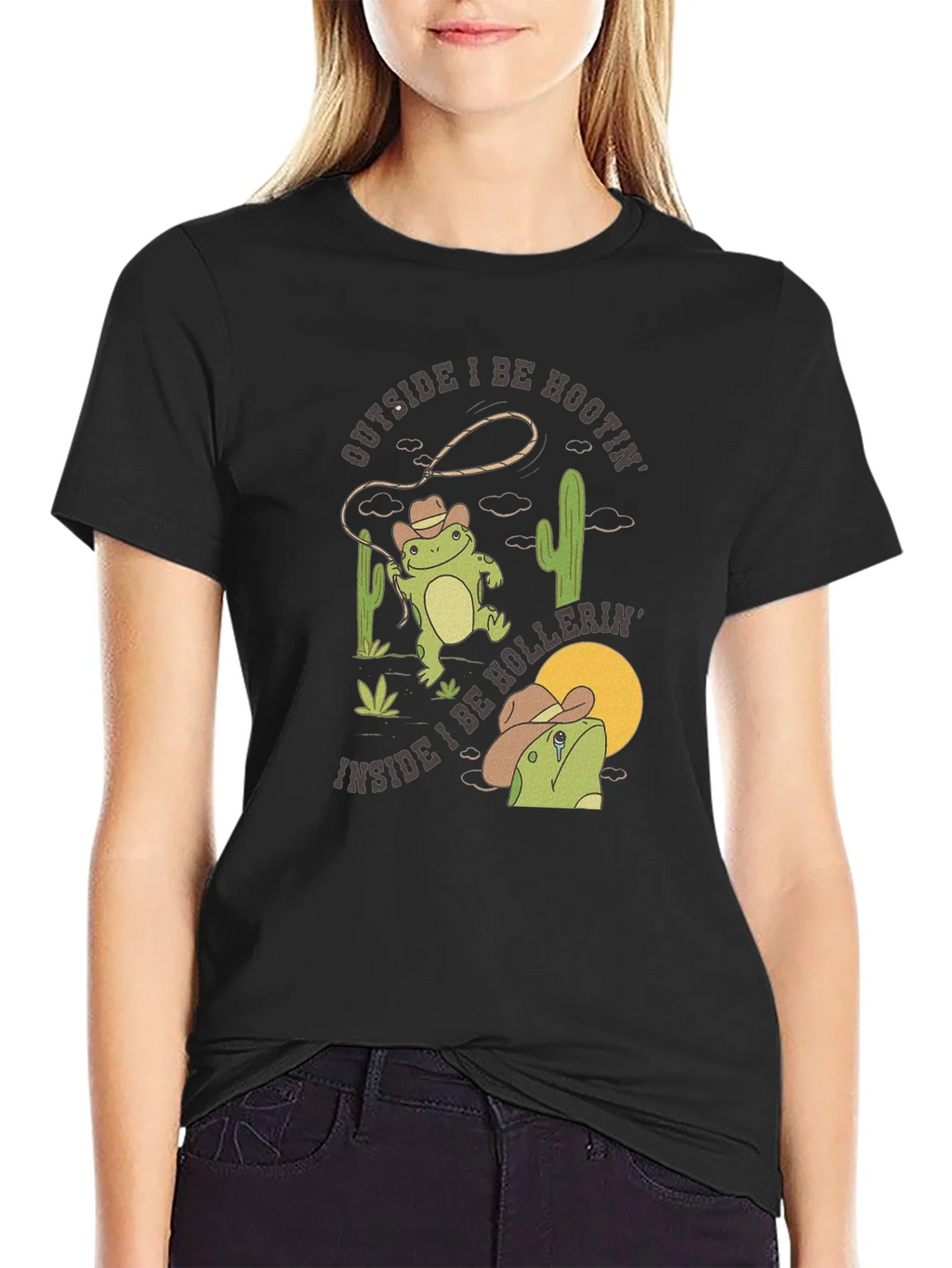 Cowboy Frog T-Shirt: Hoots & Hollers product image 2