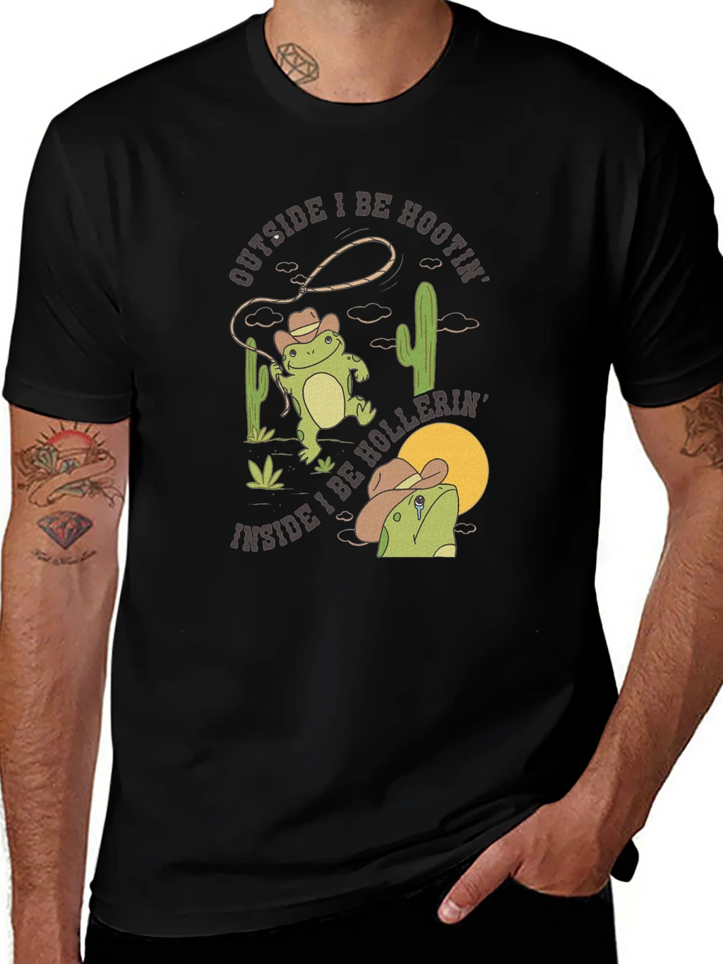 Cowboy Frog T-Shirt: Hoots & Hollers product image 1
