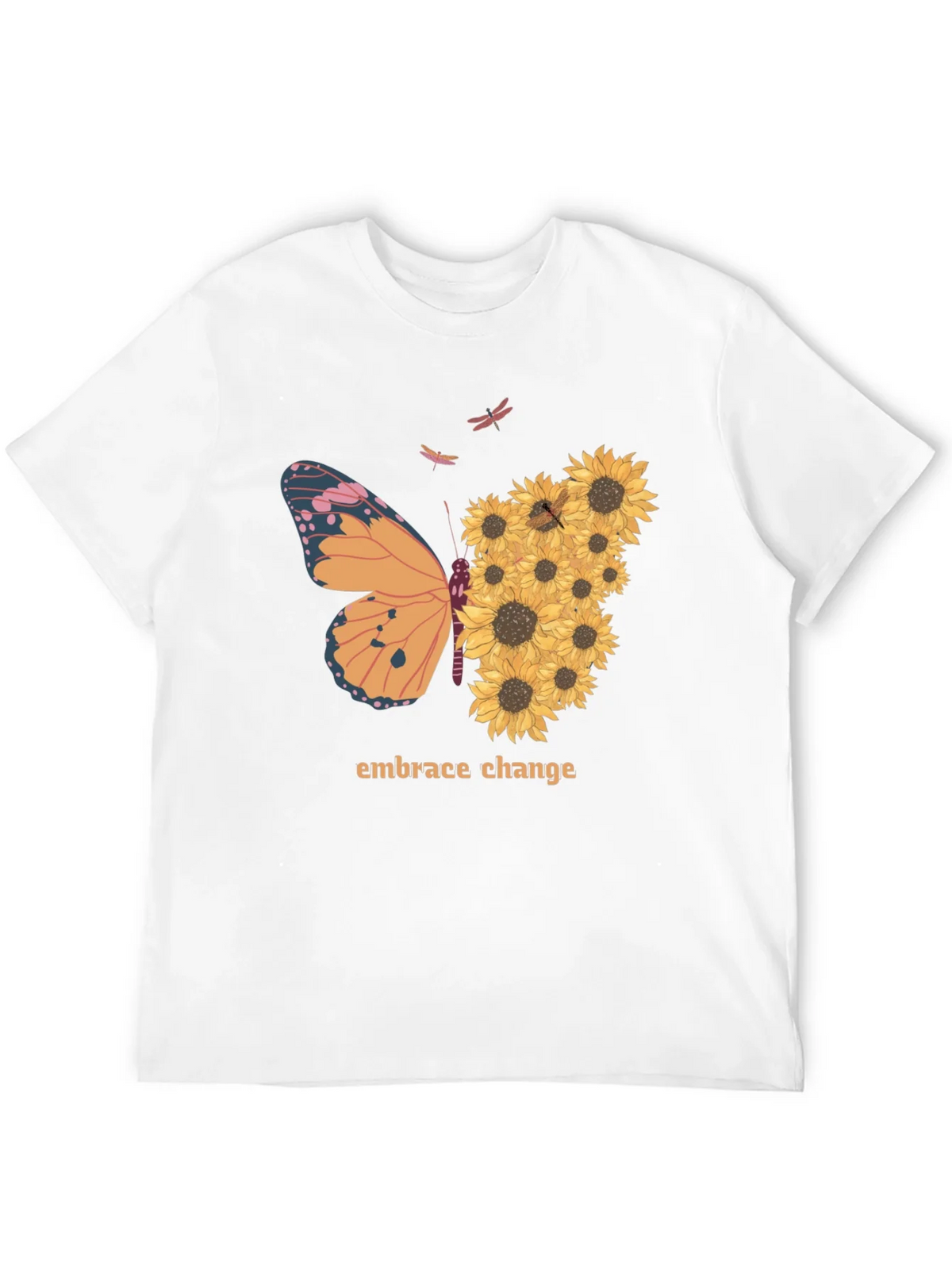 Embrace Change Sunflower Butterfly T-Shirt product image 11