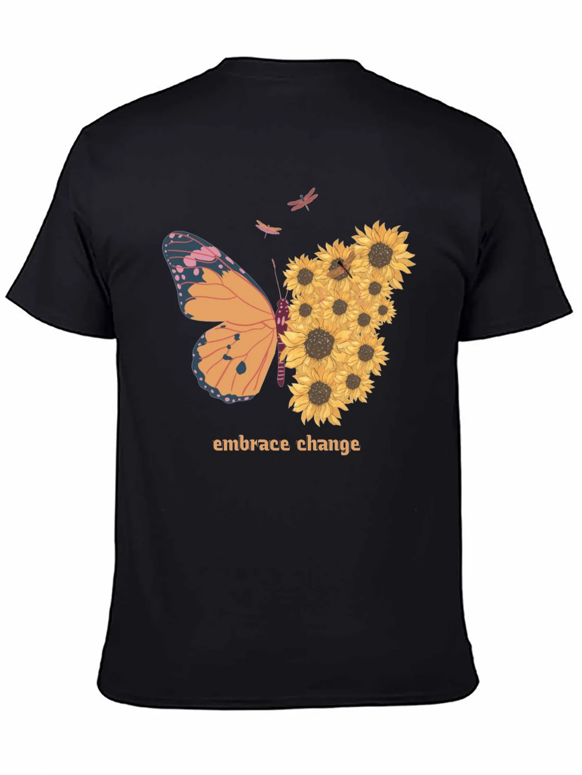 Embrace Change Sunflower Butterfly T-Shirt product image 4