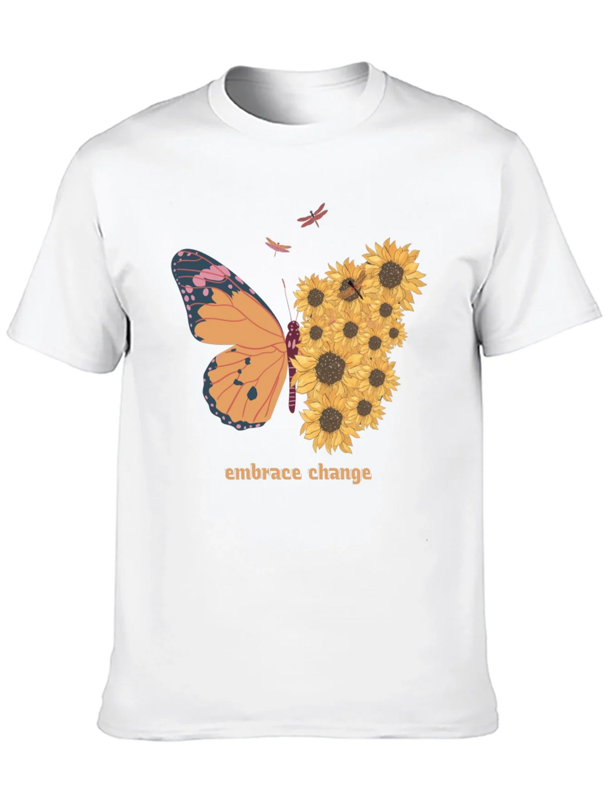 Embrace Change Sunflower Butterfly T-Shirt product image 9