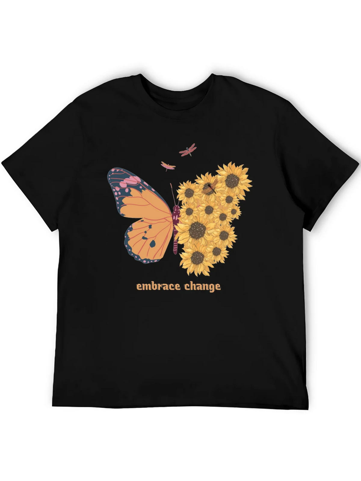 Embrace Change Sunflower Butterfly T-Shirt product image 5