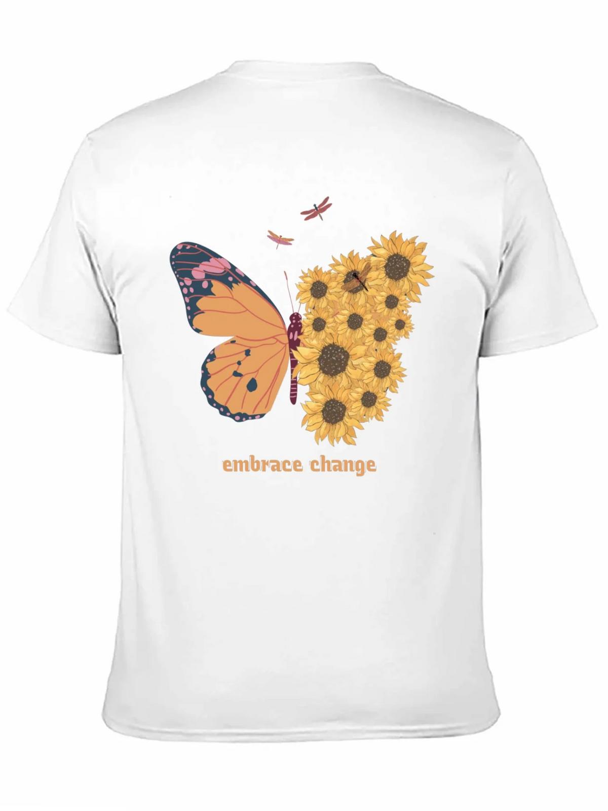 Embrace Change Sunflower Butterfly T-Shirt product image 10