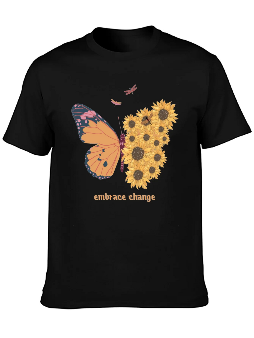 Embrace Change Sunflower Butterfly T-Shirt product image 3