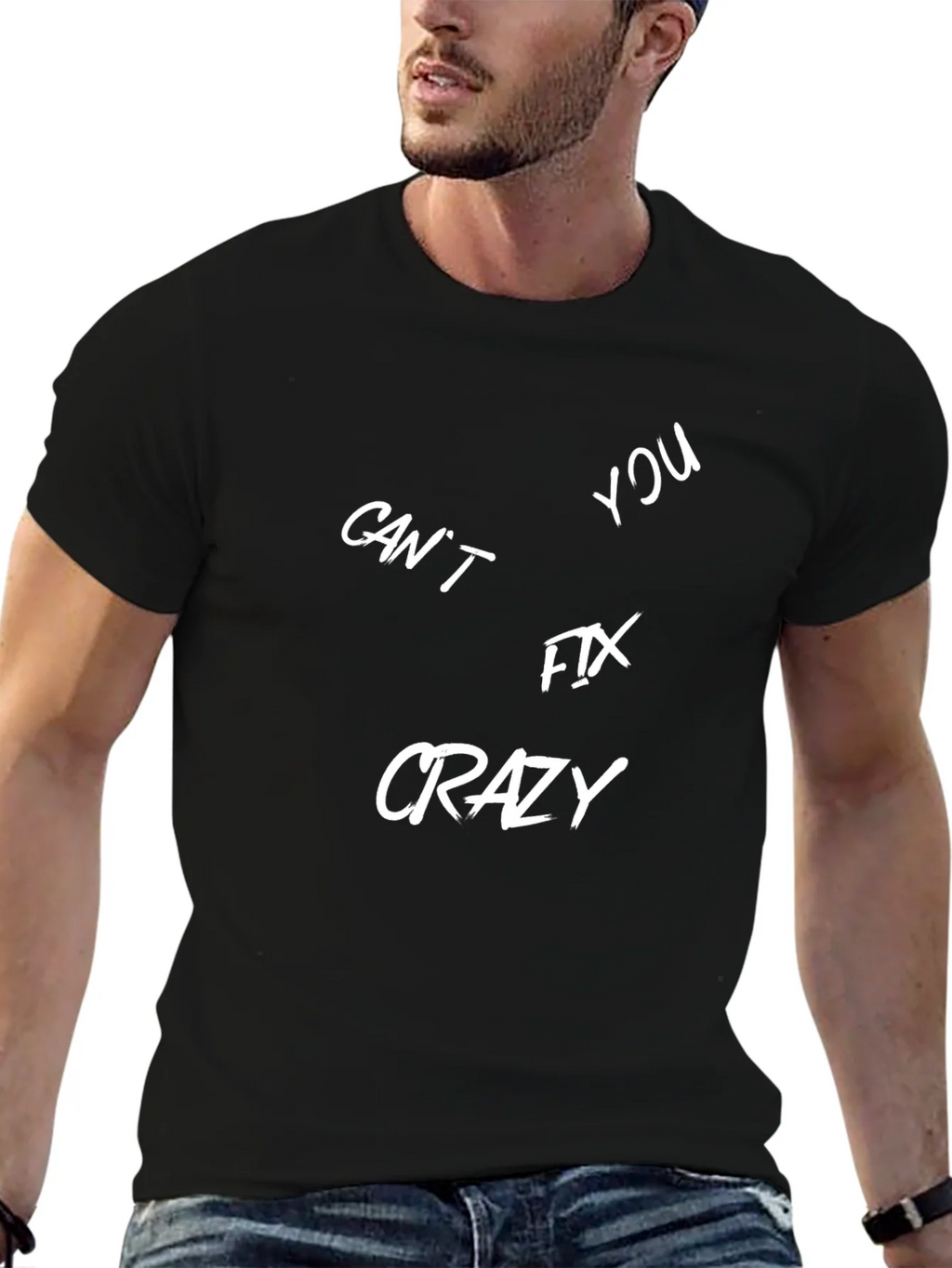Cant Fix Crazy Graphic T-Shirt product image 4