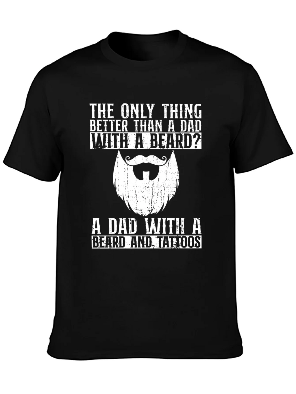 Dad With Beard & Tattoos T-Shirt - Perfect Fathers Day Gift product image 3