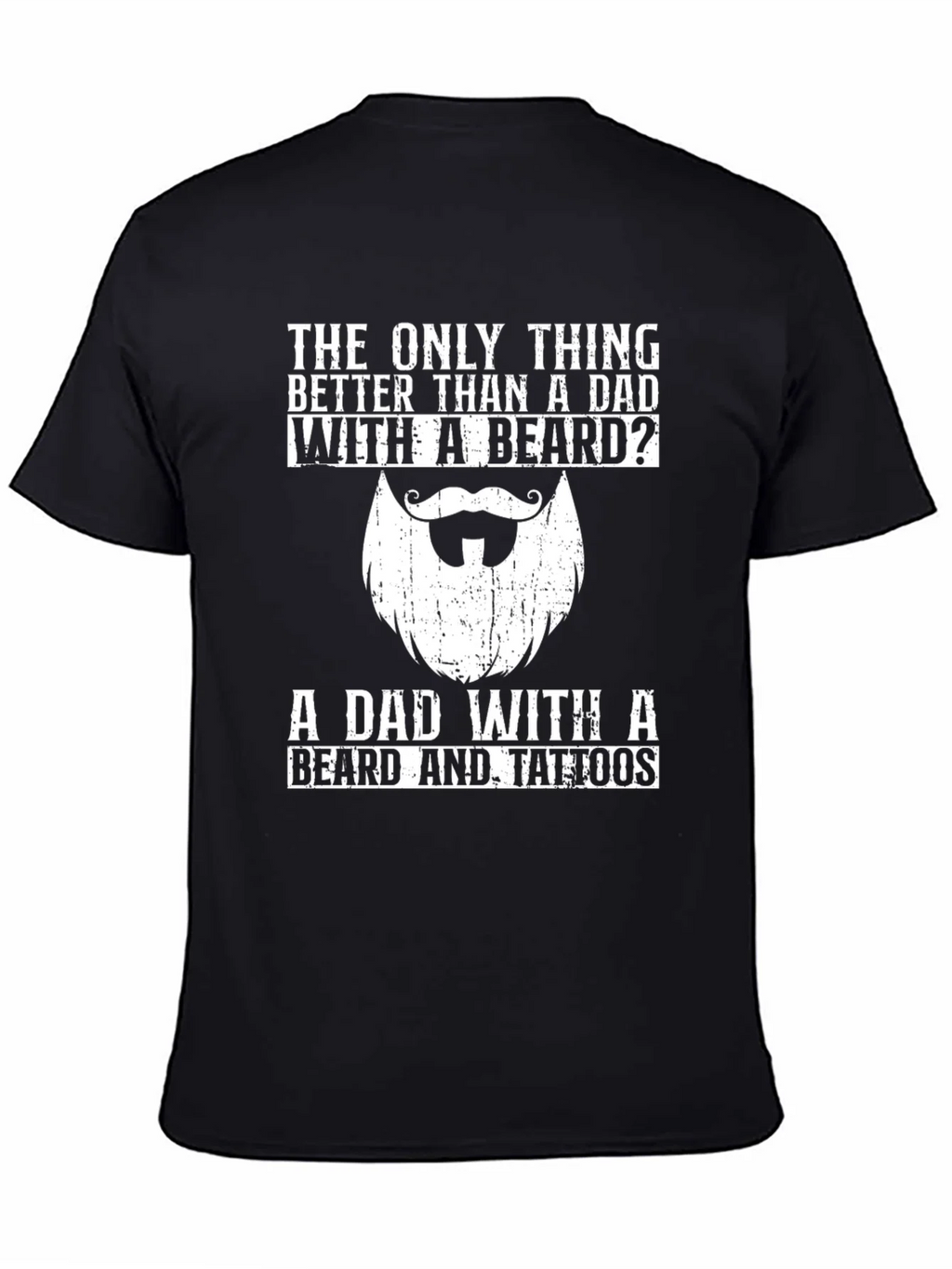 Dad With Beard & Tattoos T-Shirt - Perfect Fathers Day Gift product image 4
