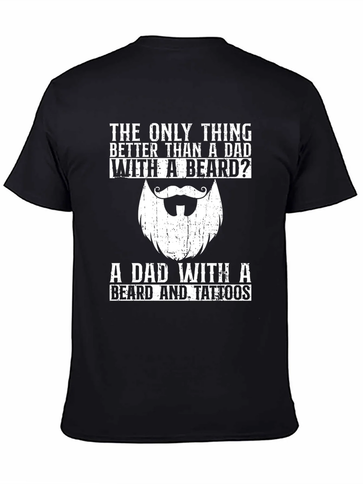 Dad With Beard & Tattoos T-Shirt - Perfect Fathers Day Gift product image 4
