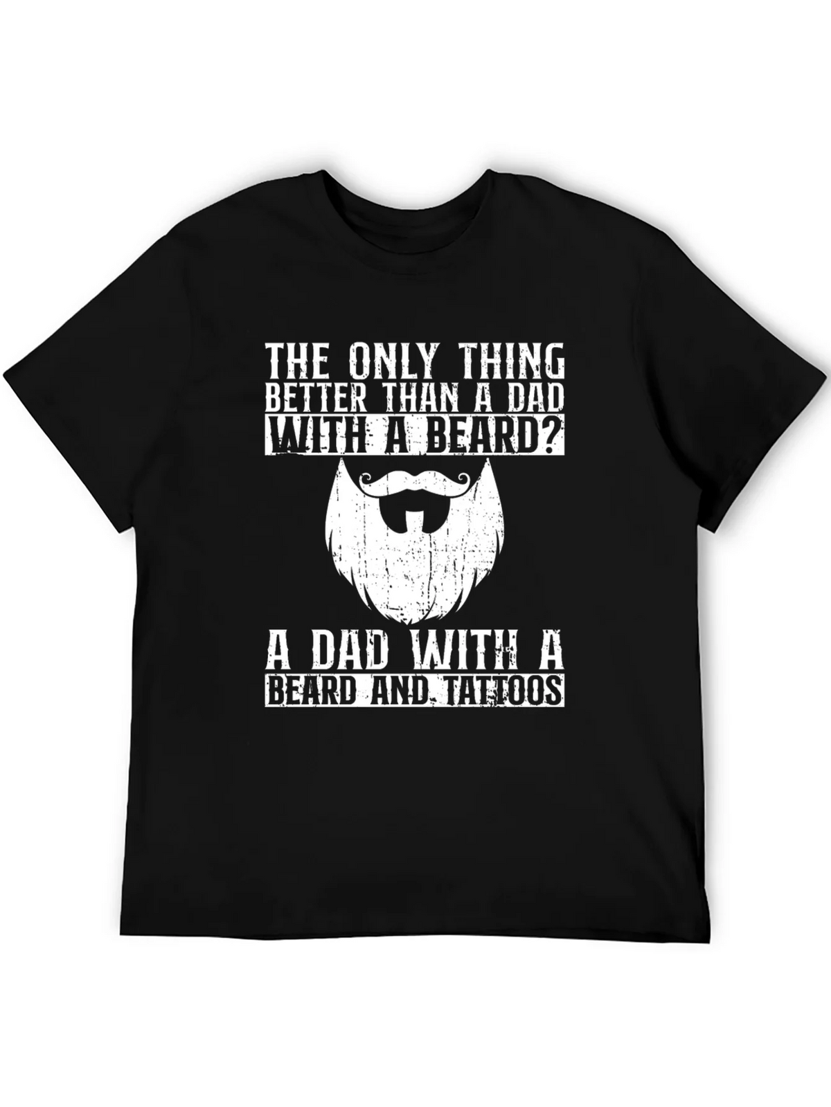 Dad With Beard & Tattoos T-Shirt - Perfect Fathers Day Gift product image 5
