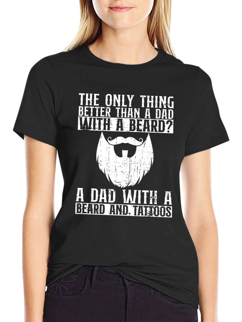 Dad With Beard & Tattoos T-Shirt - Perfect Fathers Day Gift product image 2
