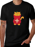 Cute Cat in Sweater Graphic T-Shirt product image 1