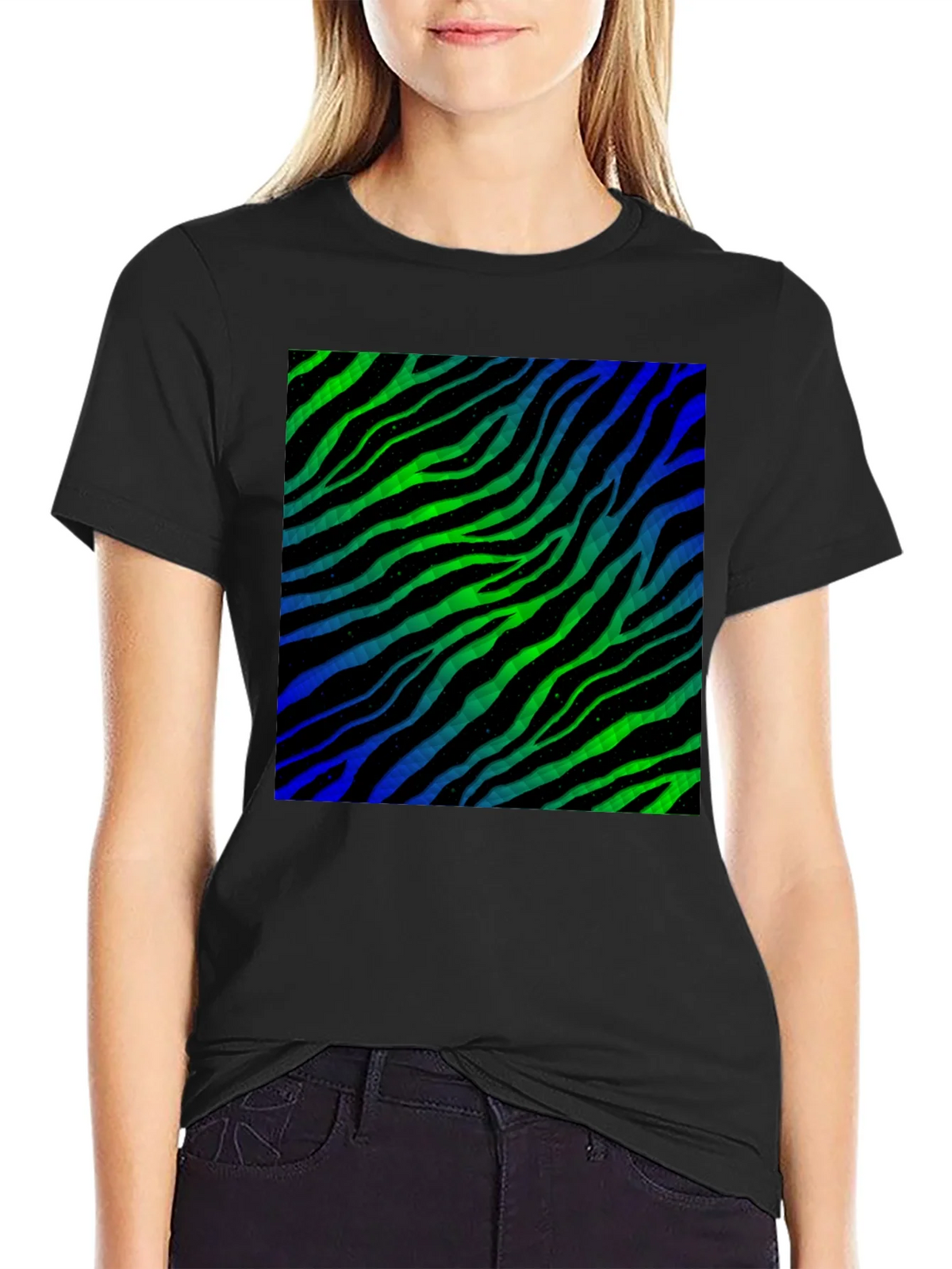 Zebra Stripe Pattern T-Shirt product image 2