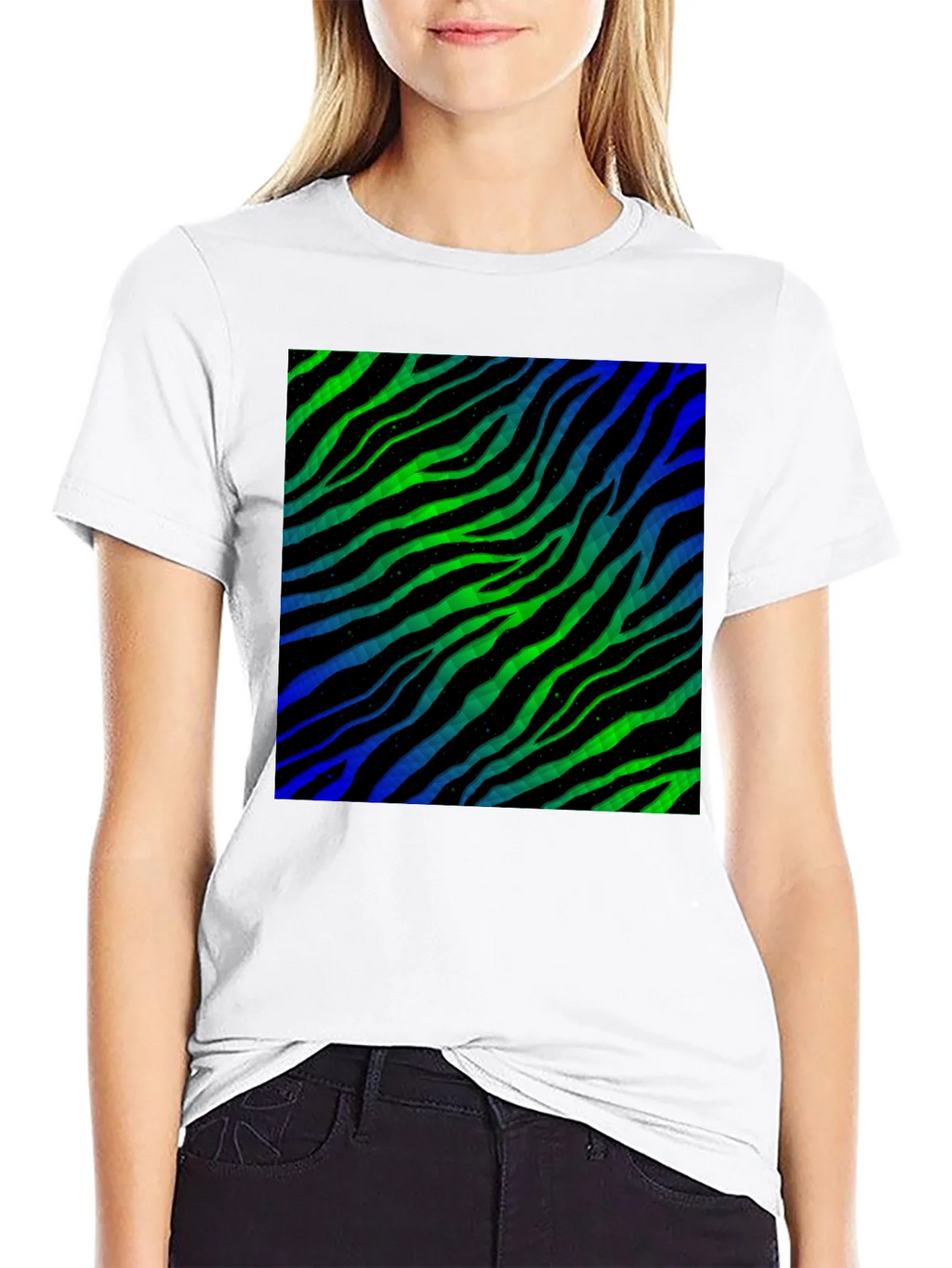 Zebra Stripe Pattern T-Shirt product image 8