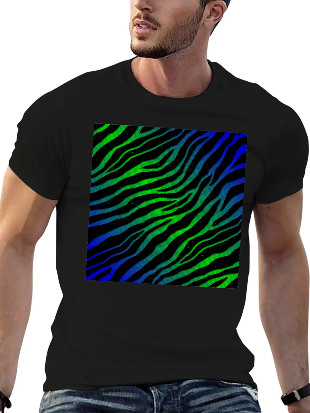 Zebra Stripe Pattern T-Shirt product image 6