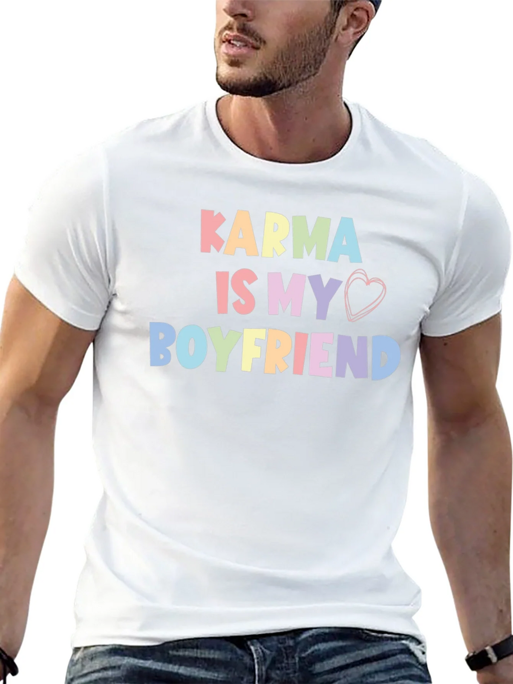 Karma Is My Boyfriend T-Shirt Trendy Cute Top product image 9
