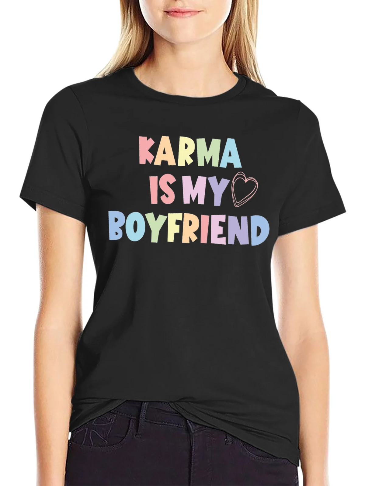 Karma Is My Boyfriend T-Shirt Trendy Cute Top product image 1