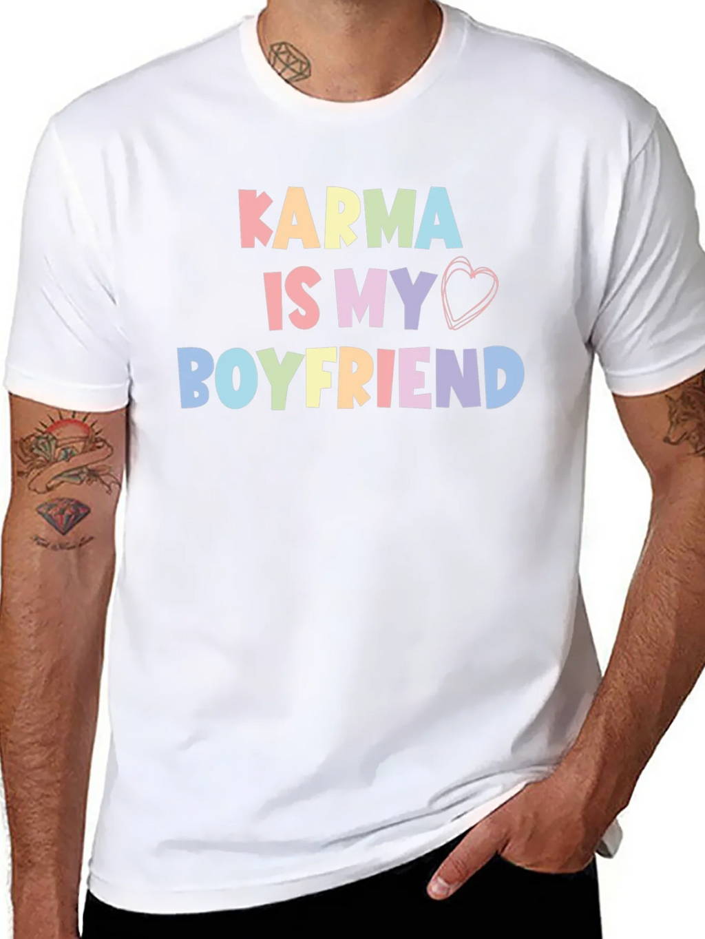 Karma Is My Boyfriend T-Shirt Trendy Cute Top product image 4