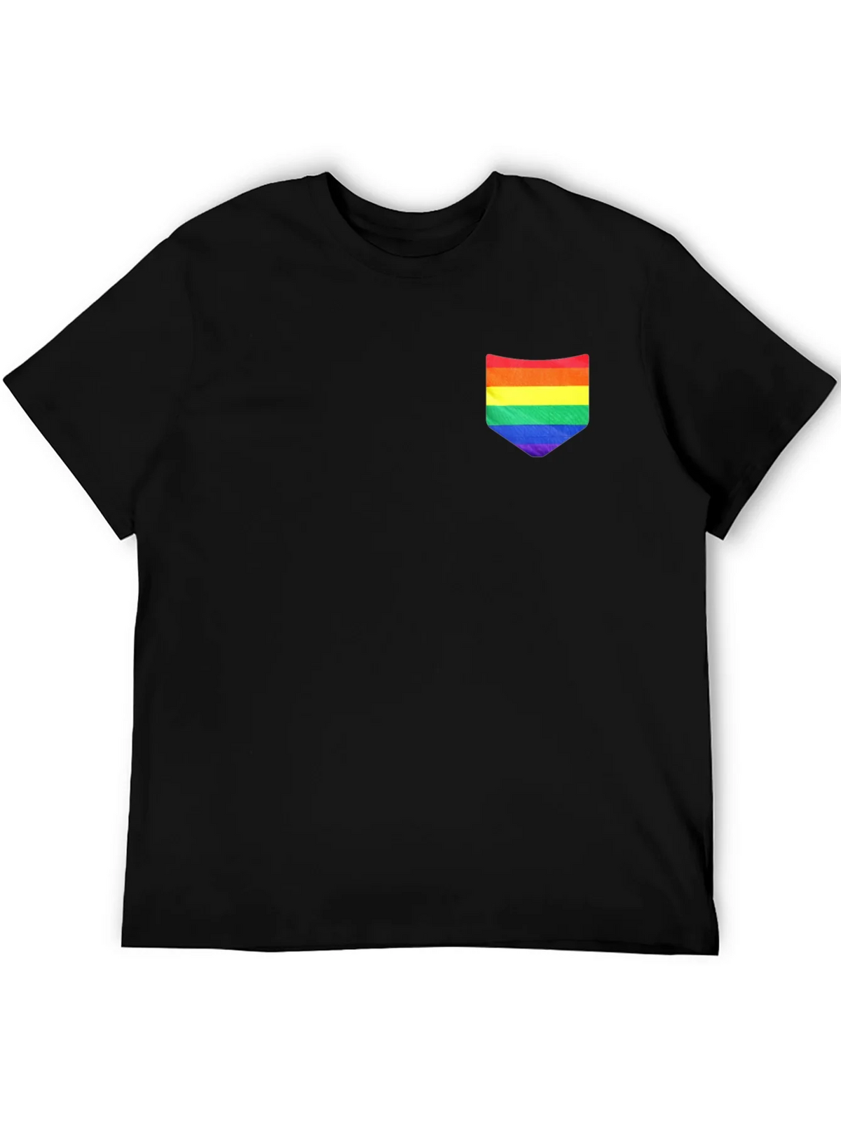 Rainbow Pocket Black Tee product image 5
