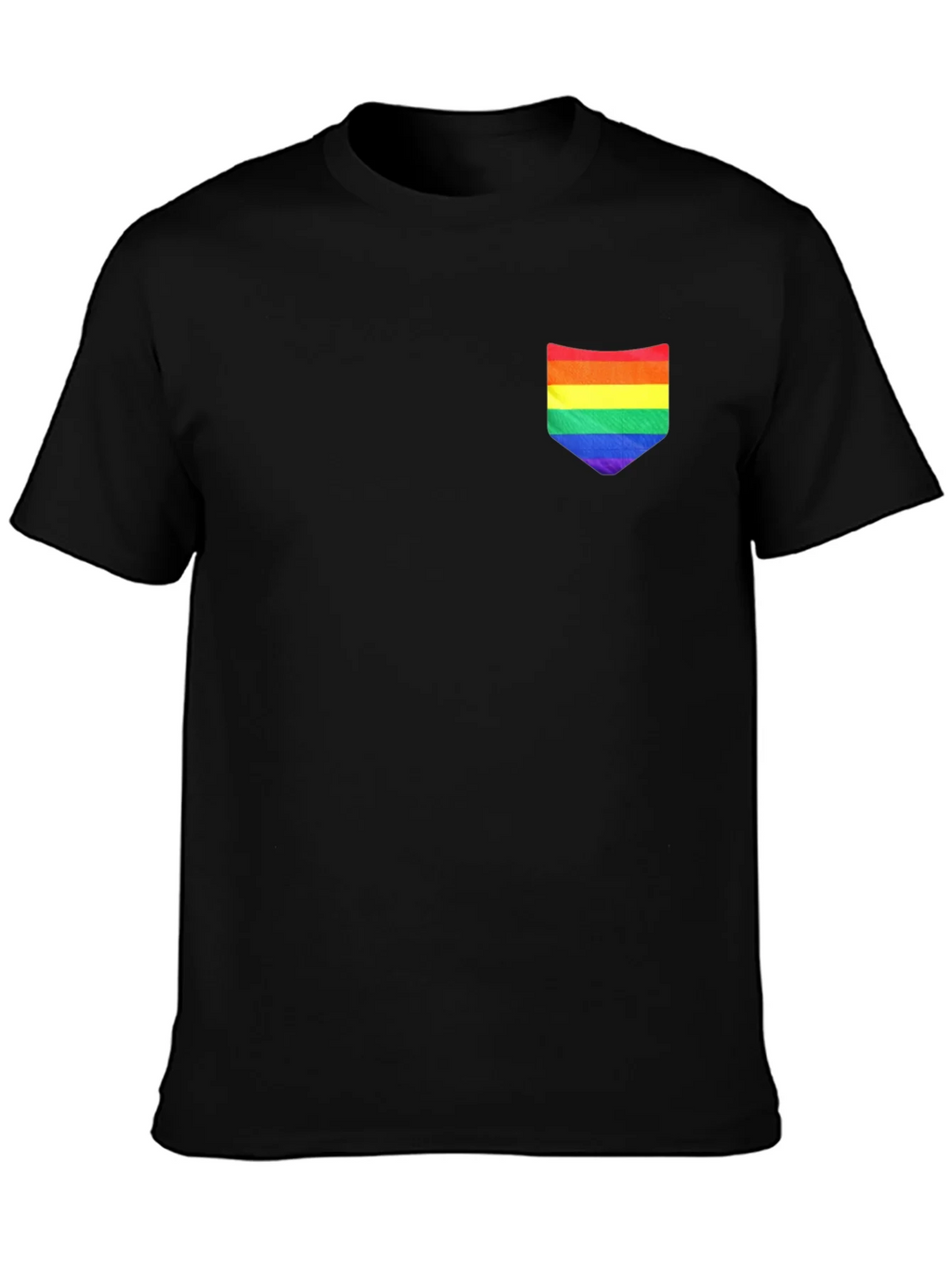 Rainbow Pocket Black Tee product image 3