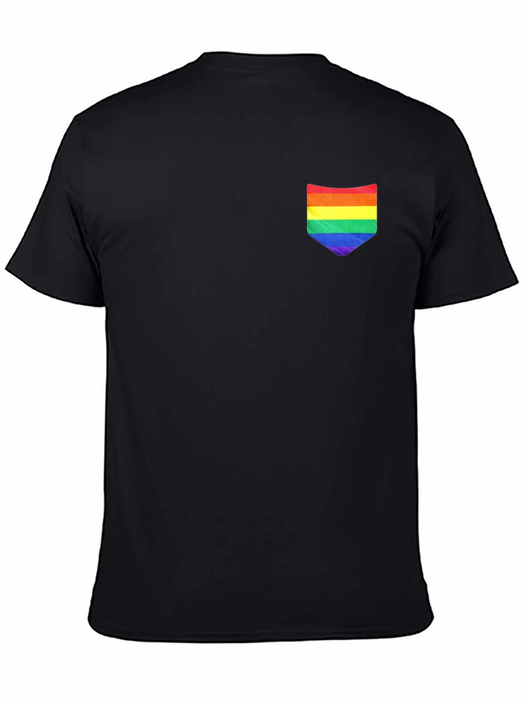 Rainbow Pocket Black Tee product image 4