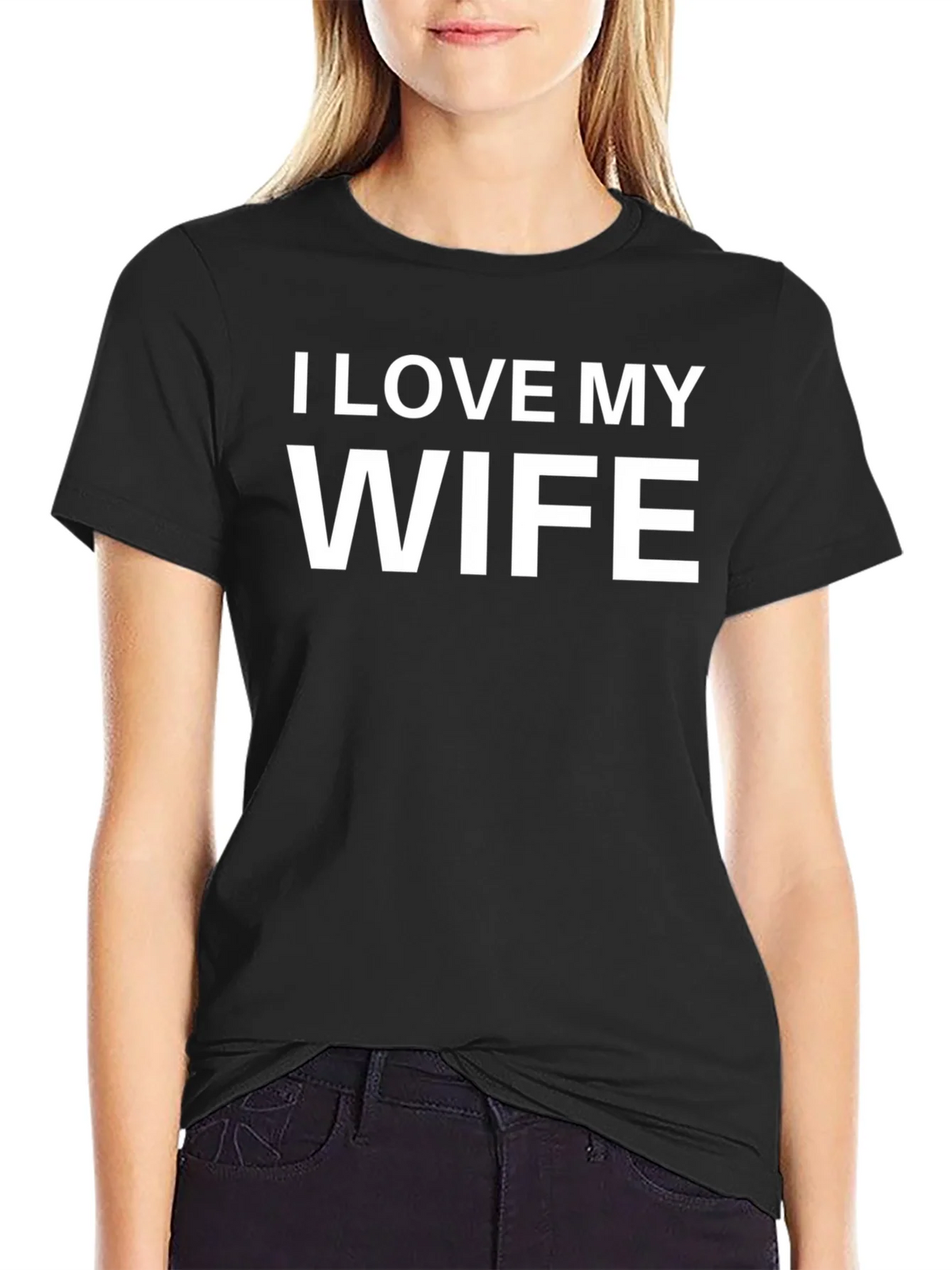 I Love My Wife Black T-Shirt product image 2
