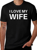 I Love My Wife Black T-Shirt product image 1