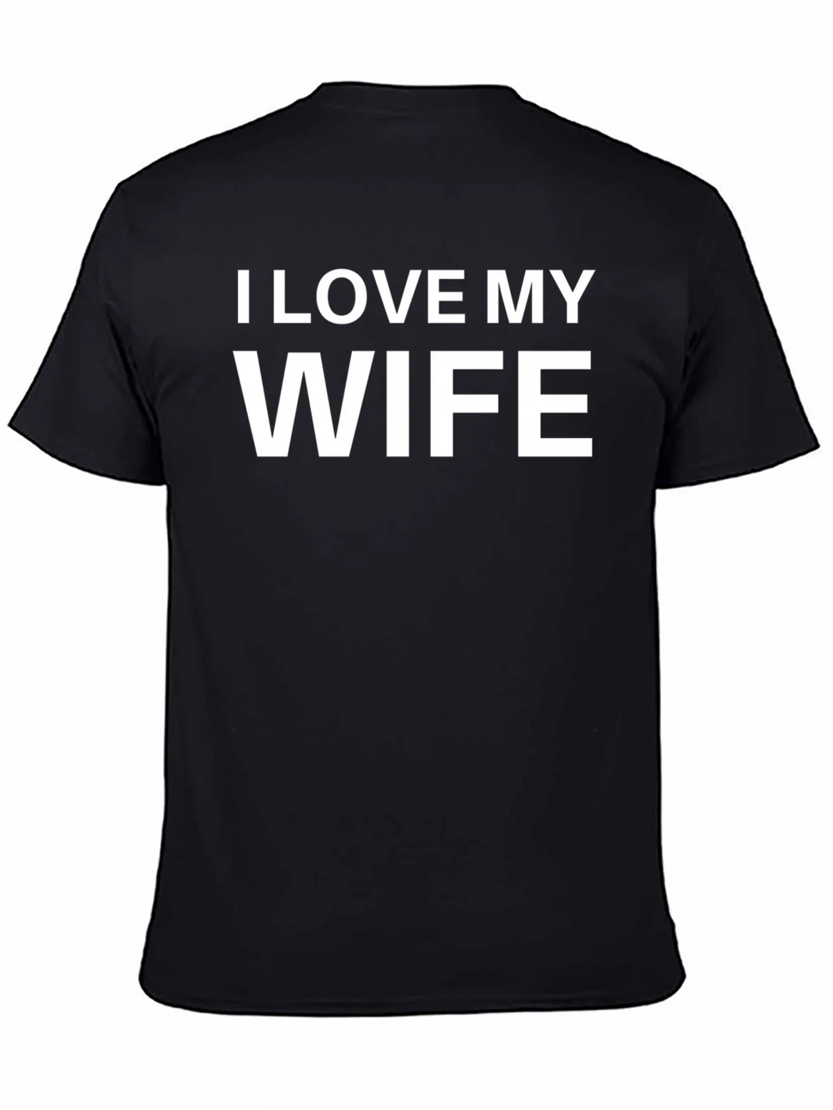 I Love My Wife Black T-Shirt product image 4
