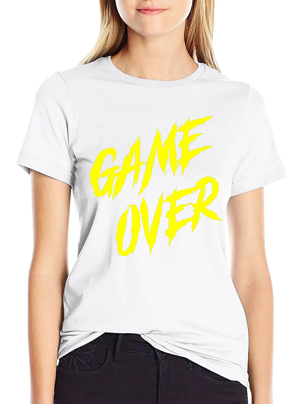 Game Over Graphic Tee - Black Cotton T-Shirt product image 3