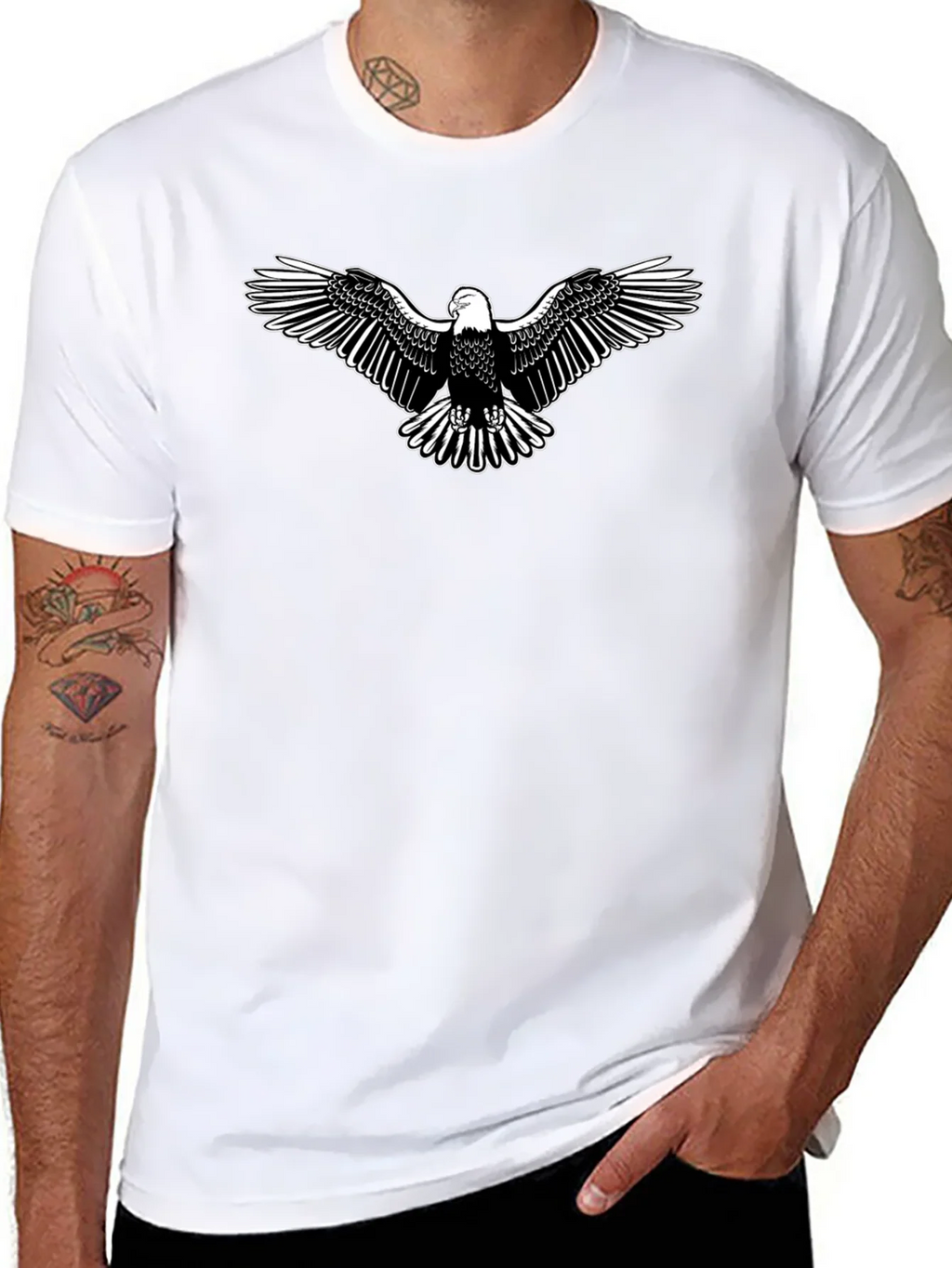 Bald Eagle Graphic Print T-Shirt product image 6