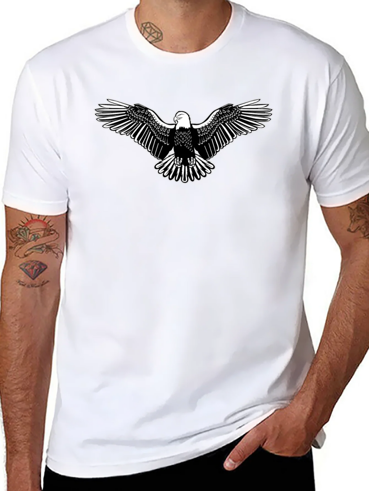 Bald Eagle Graphic Print T-Shirt product image 6