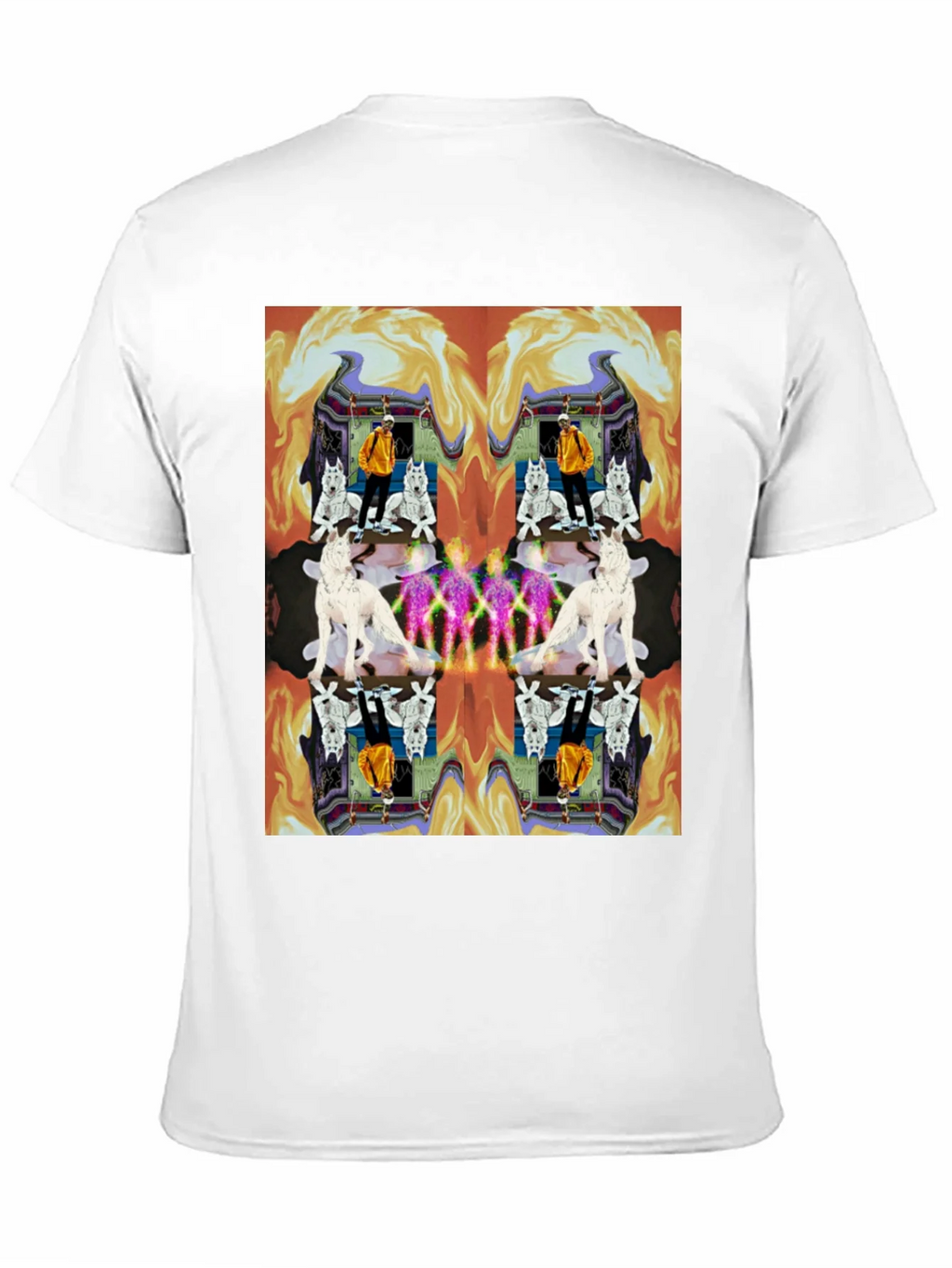 Kaleidoscopic Wolf Graphic Tee - Black product image 10