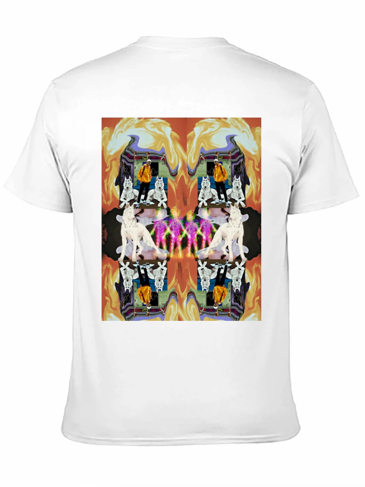 Kaleidoscopic Wolf Graphic Tee - Black product image 10