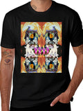 Kaleidoscopic Wolf Graphic Tee - Black product image 1