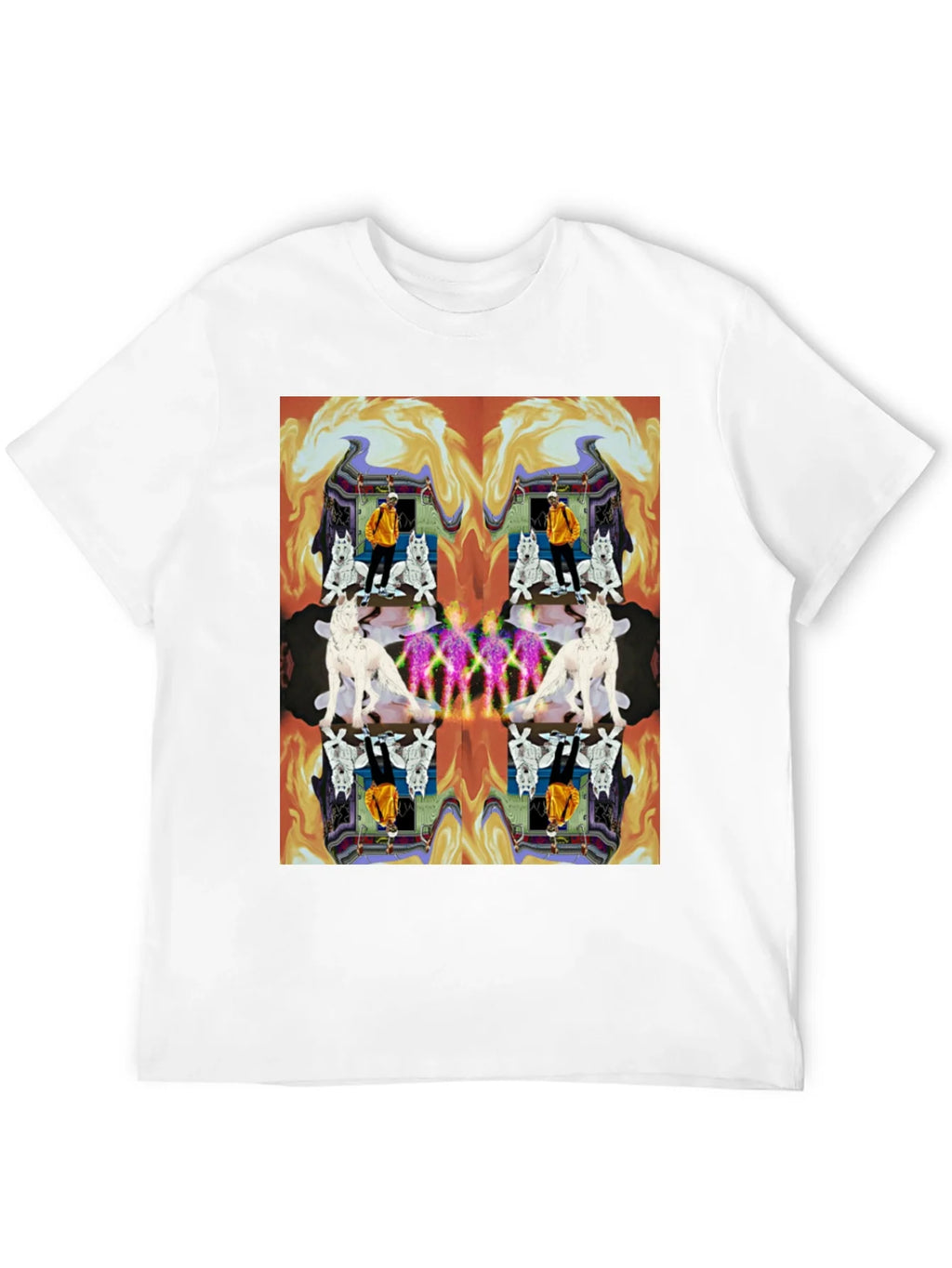 Kaleidoscopic Wolf Graphic Tee - Black product image 11