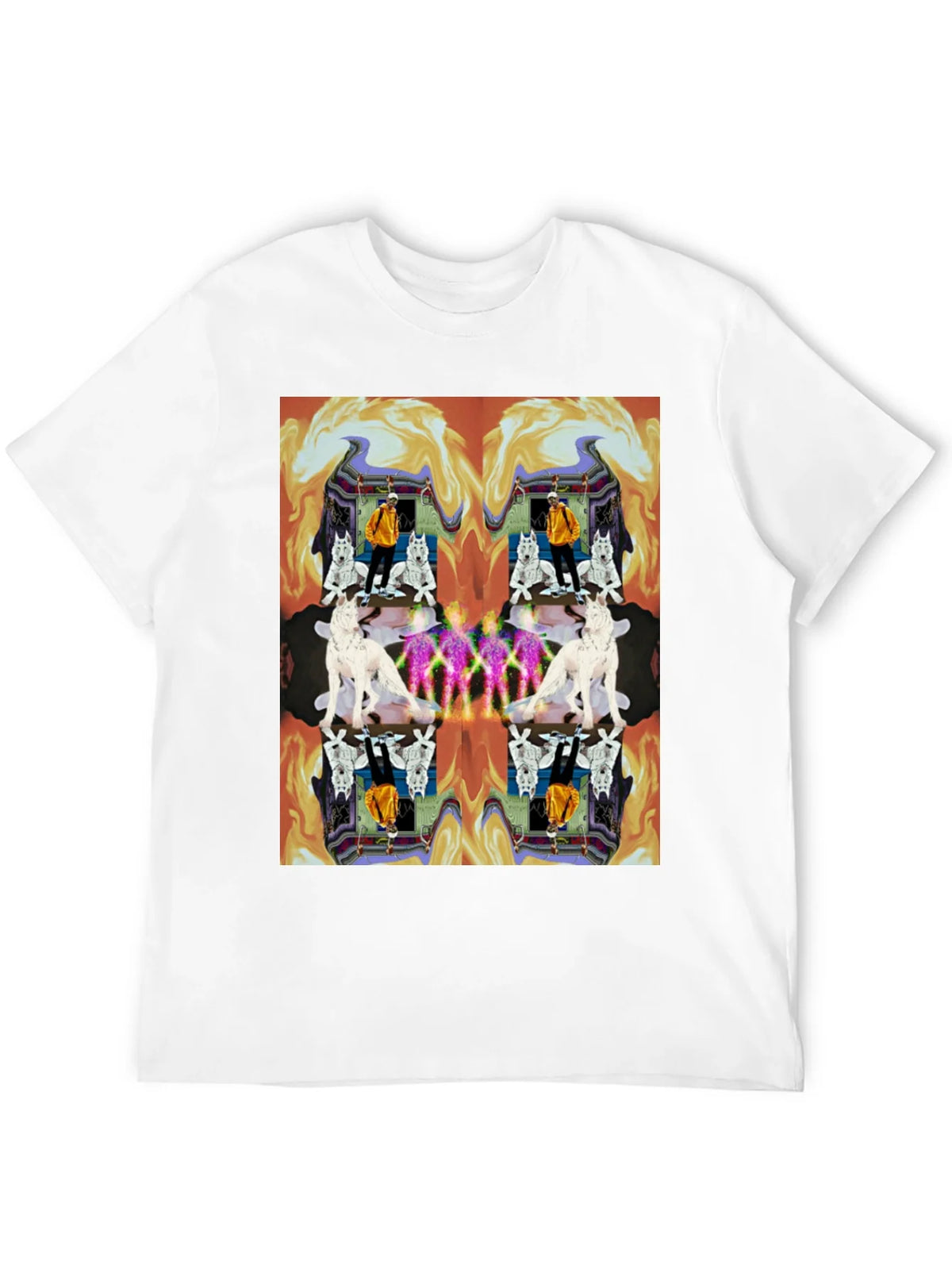 Kaleidoscopic Wolf Graphic Tee - Black product image 11
