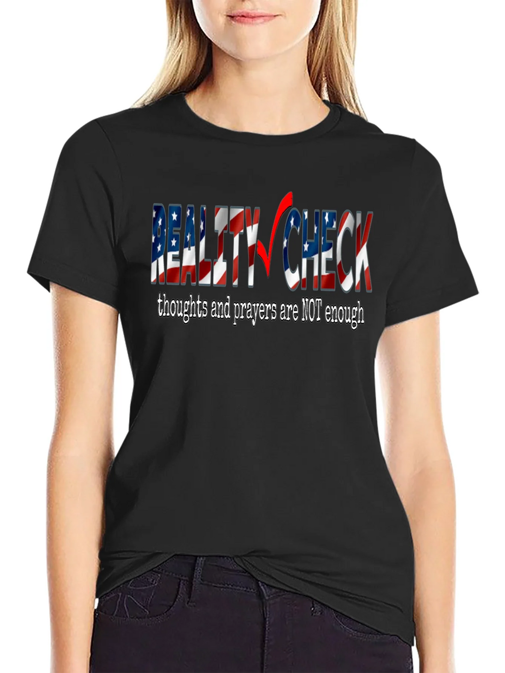 Reality Check Graphic Tee - Thoughts & Prayers product image 1